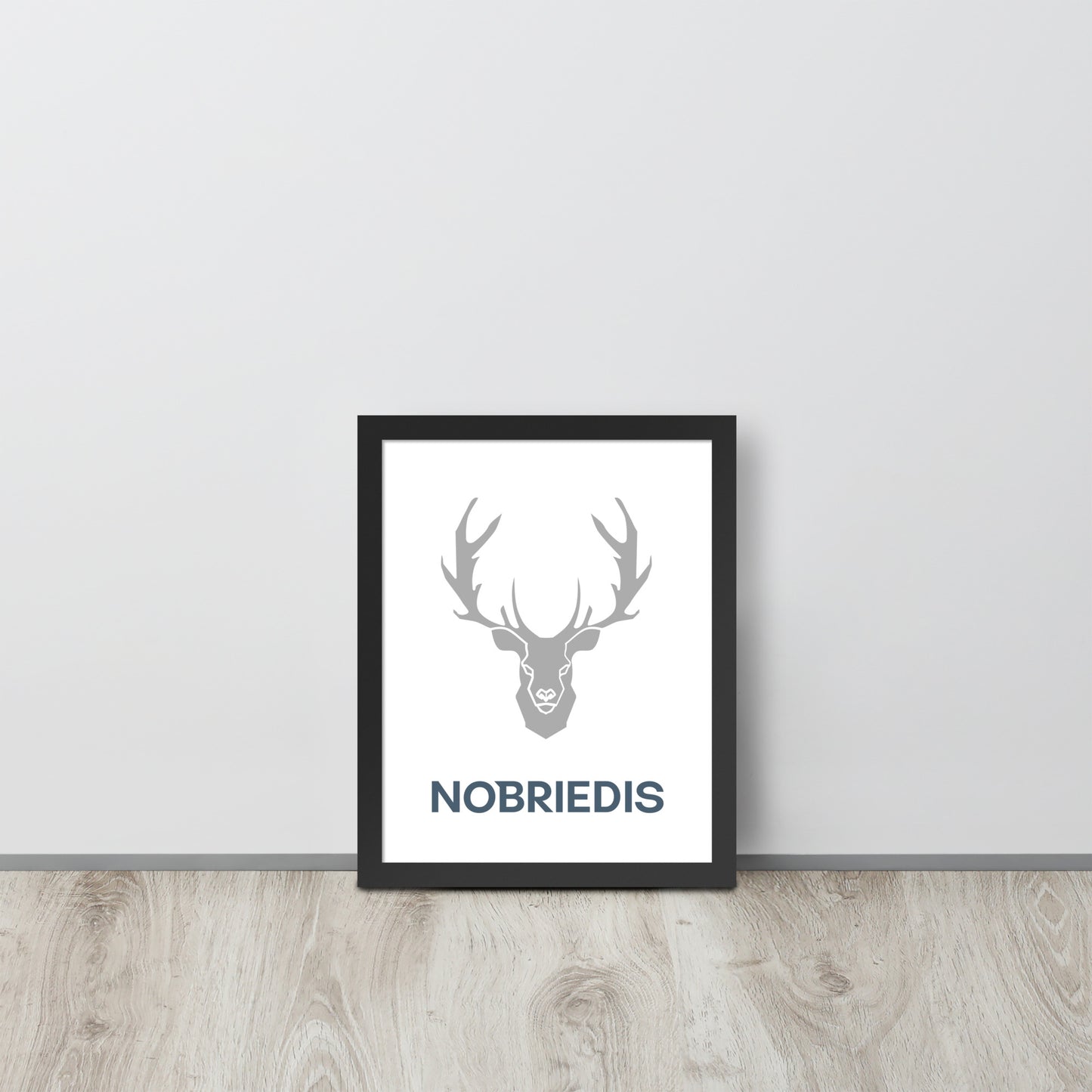 Framed poster grey NOBRIEDIS