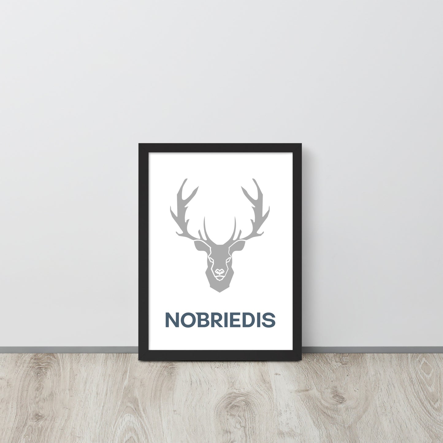 Framed poster grey NOBRIEDIS