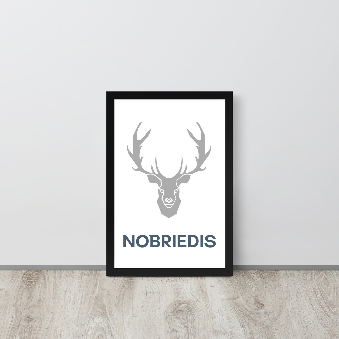 Framed poster grey NOBRIEDIS