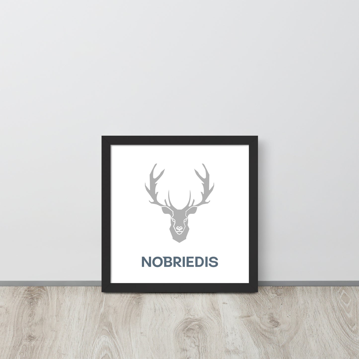 Framed poster grey NOBRIEDIS