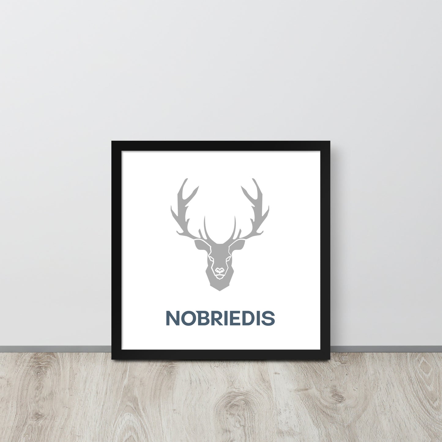 Framed poster grey NOBRIEDIS