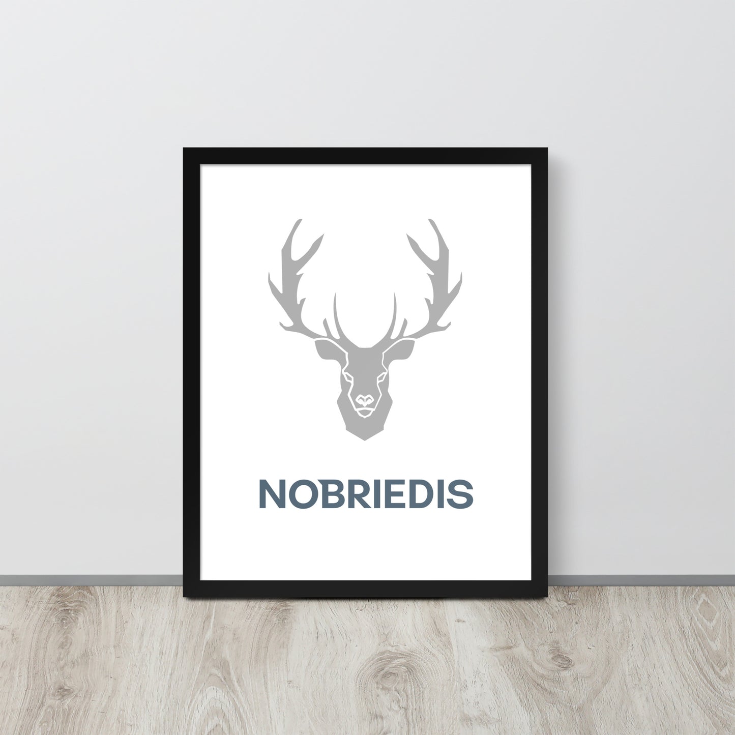 Framed poster grey NOBRIEDIS