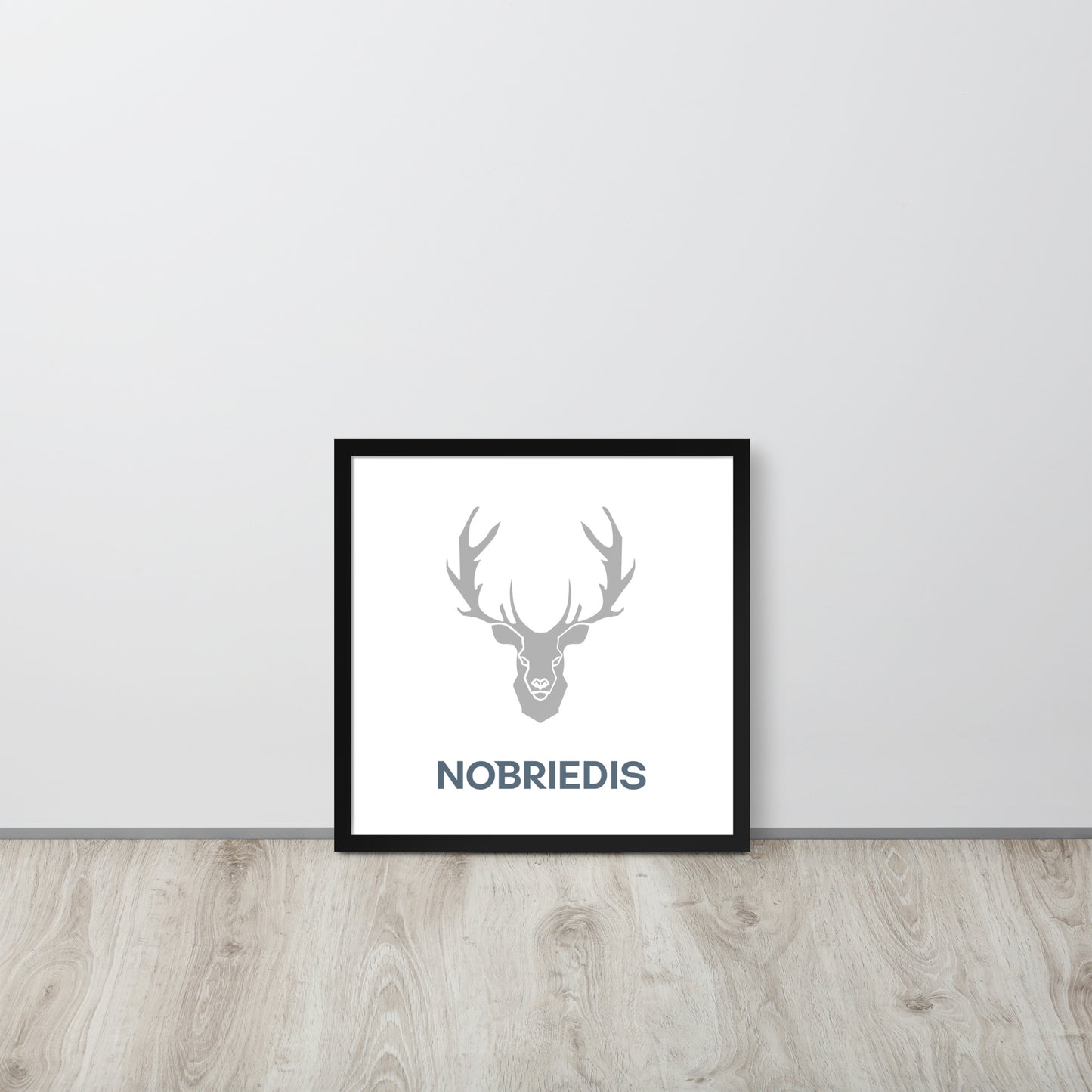 Framed poster grey NOBRIEDIS