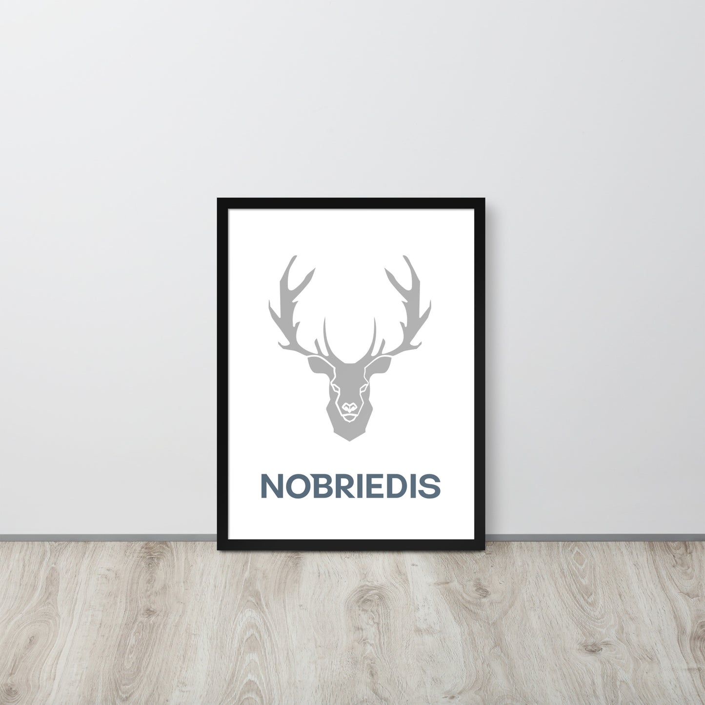 Framed poster grey NOBRIEDIS