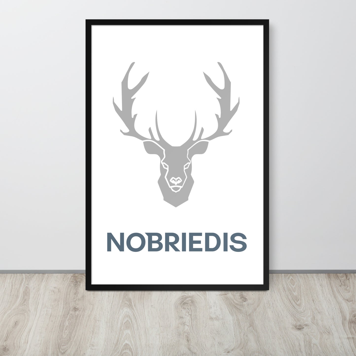 Framed poster grey NOBRIEDIS