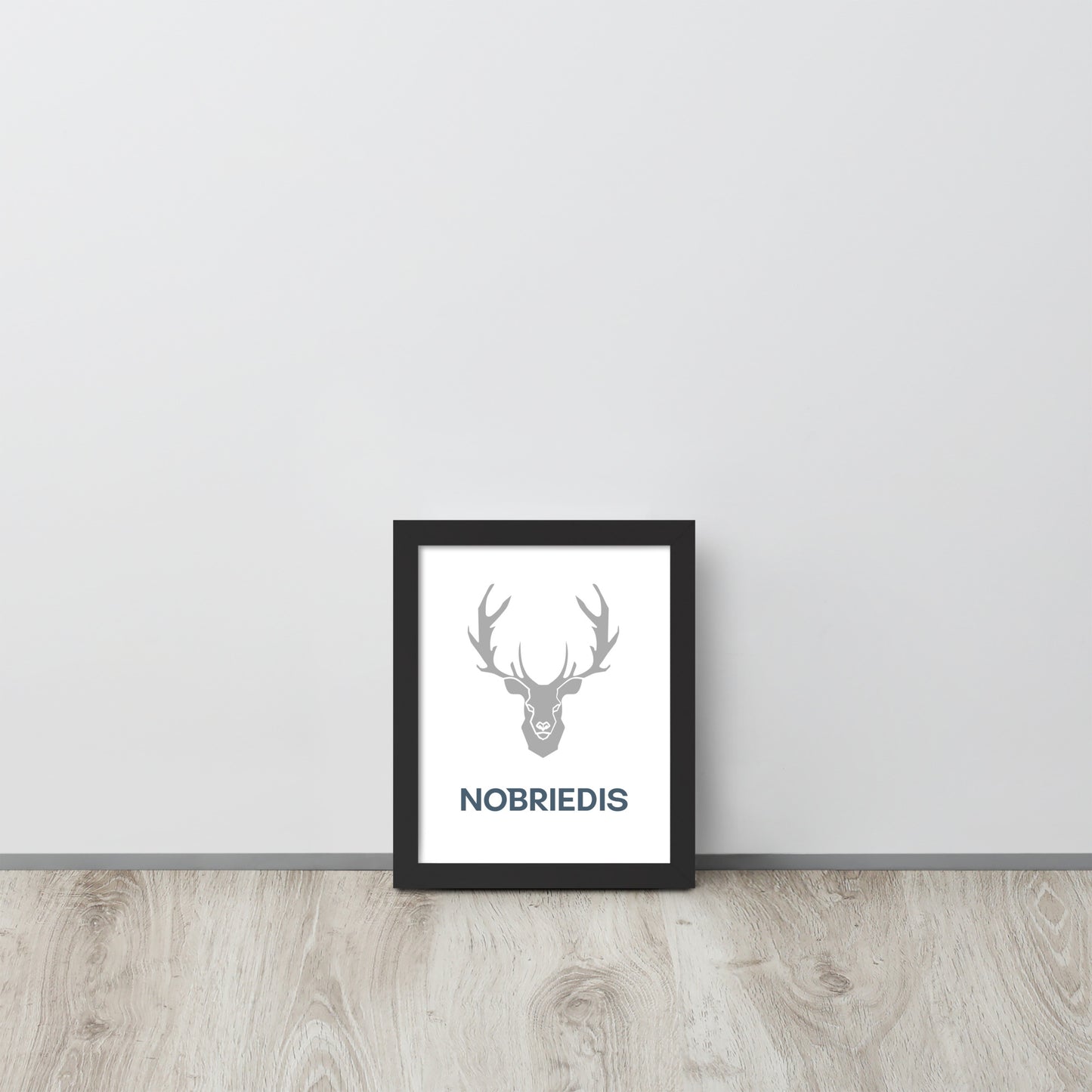 Framed poster grey NOBRIEDIS