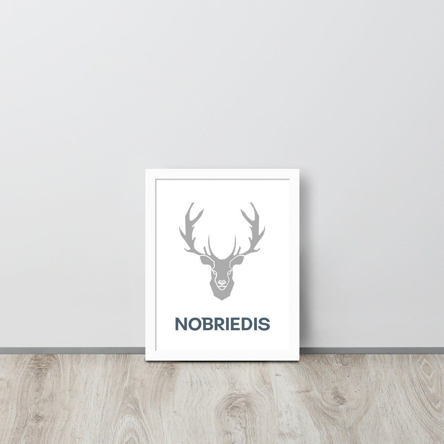 Framed poster grey NOBRIEDIS