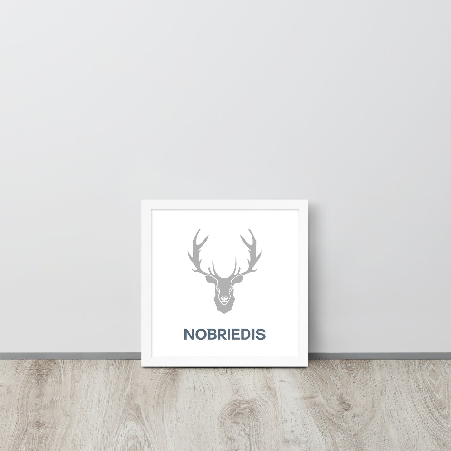 Framed poster grey NOBRIEDIS