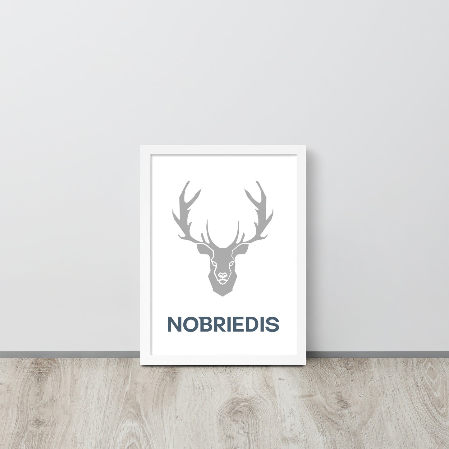 Framed poster grey NOBRIEDIS