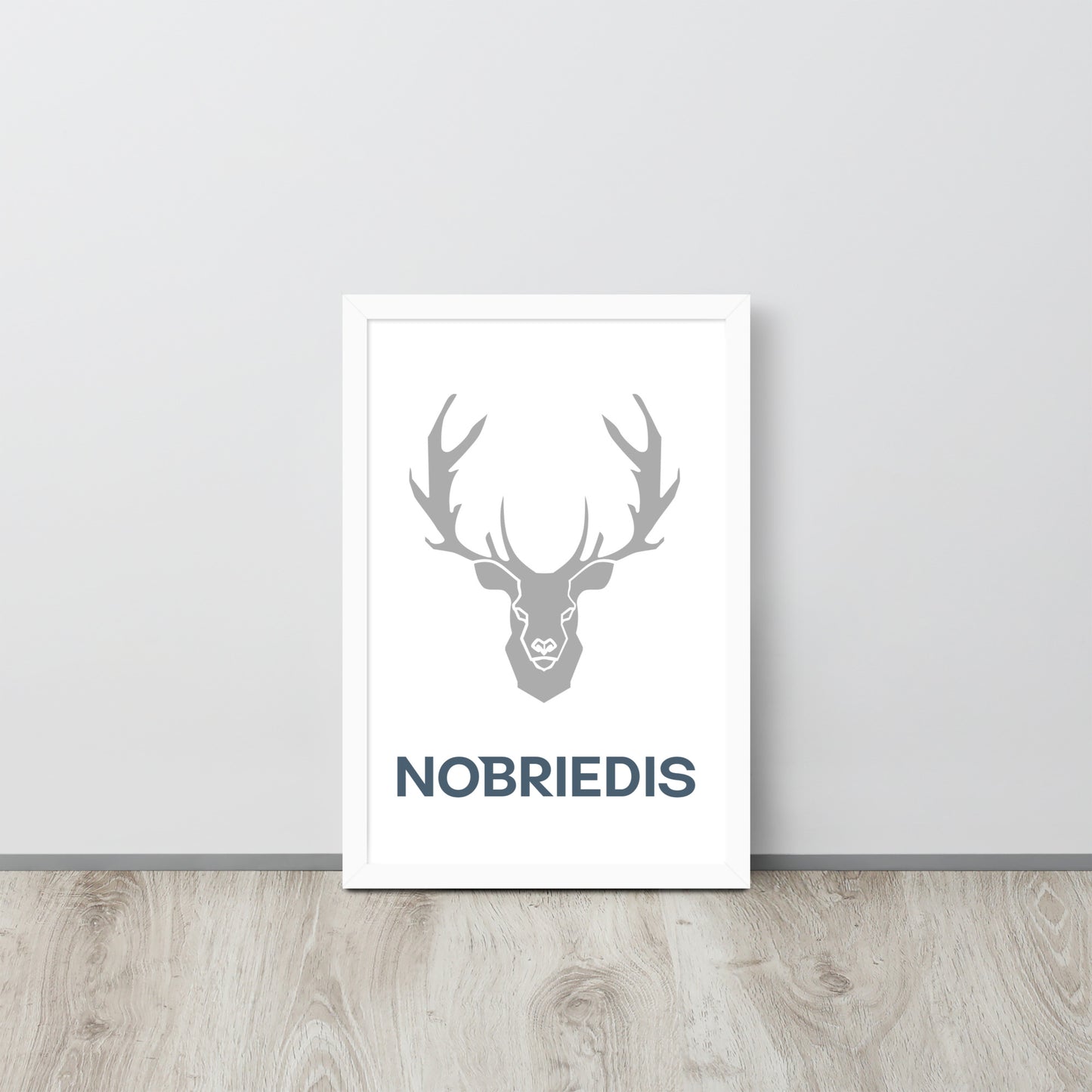 Framed poster grey NOBRIEDIS