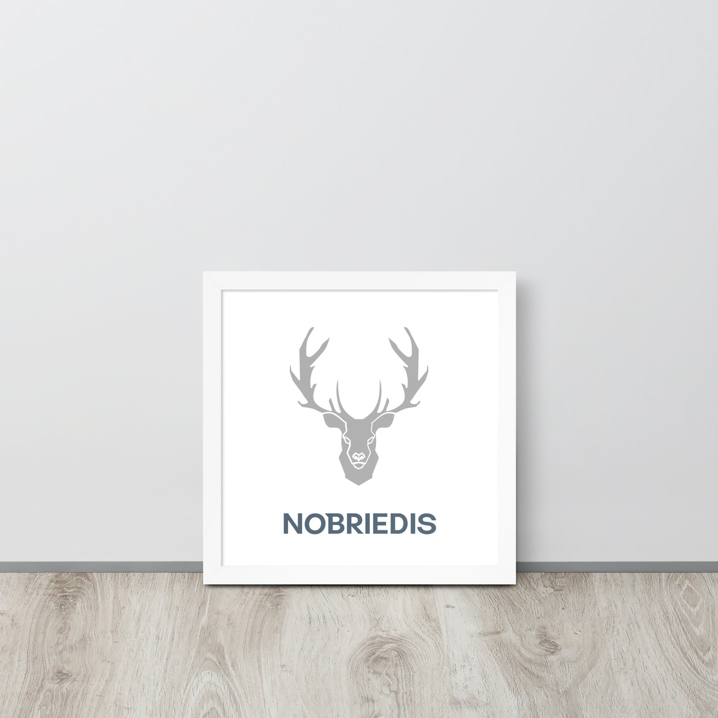 Framed poster grey NOBRIEDIS