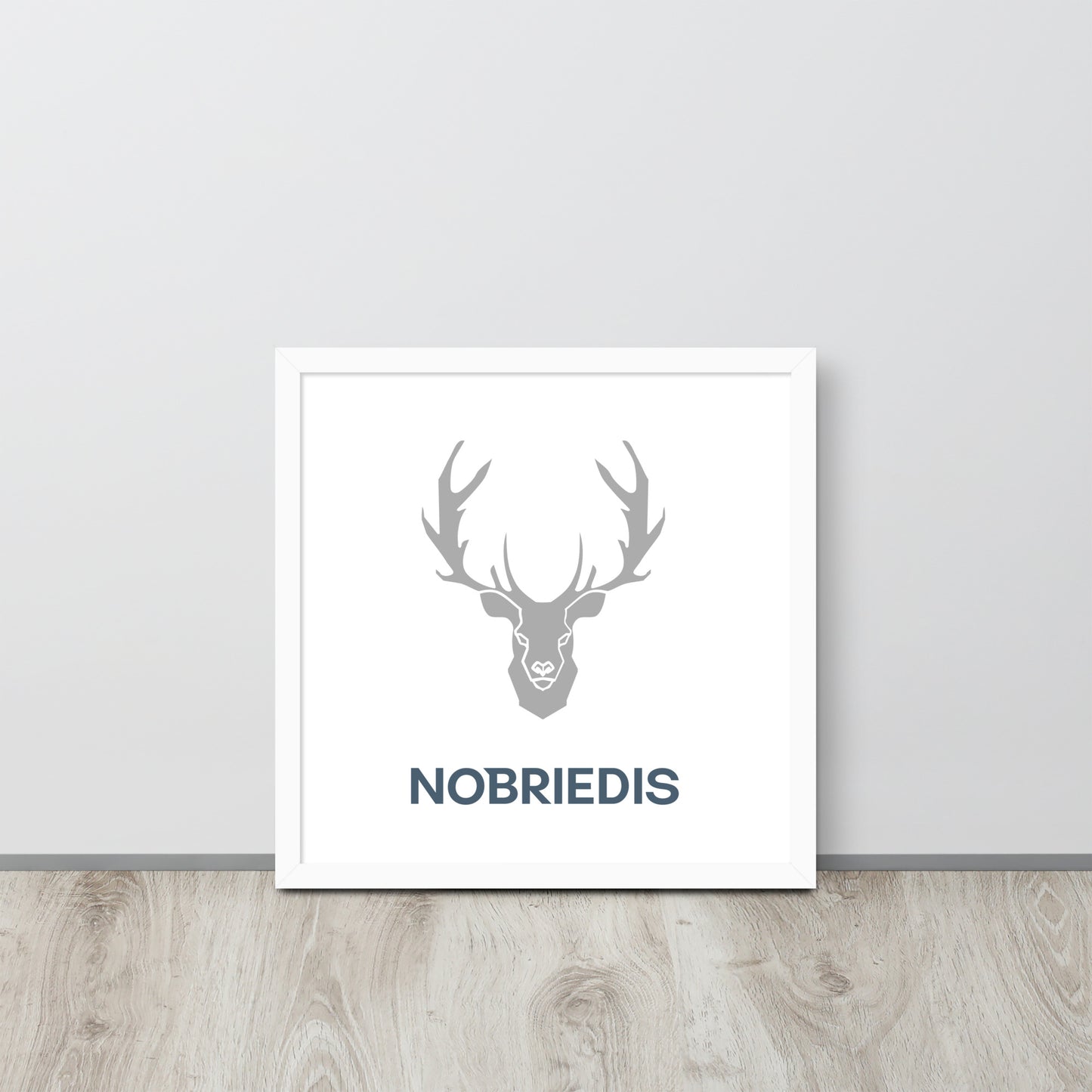 Framed poster grey NOBRIEDIS