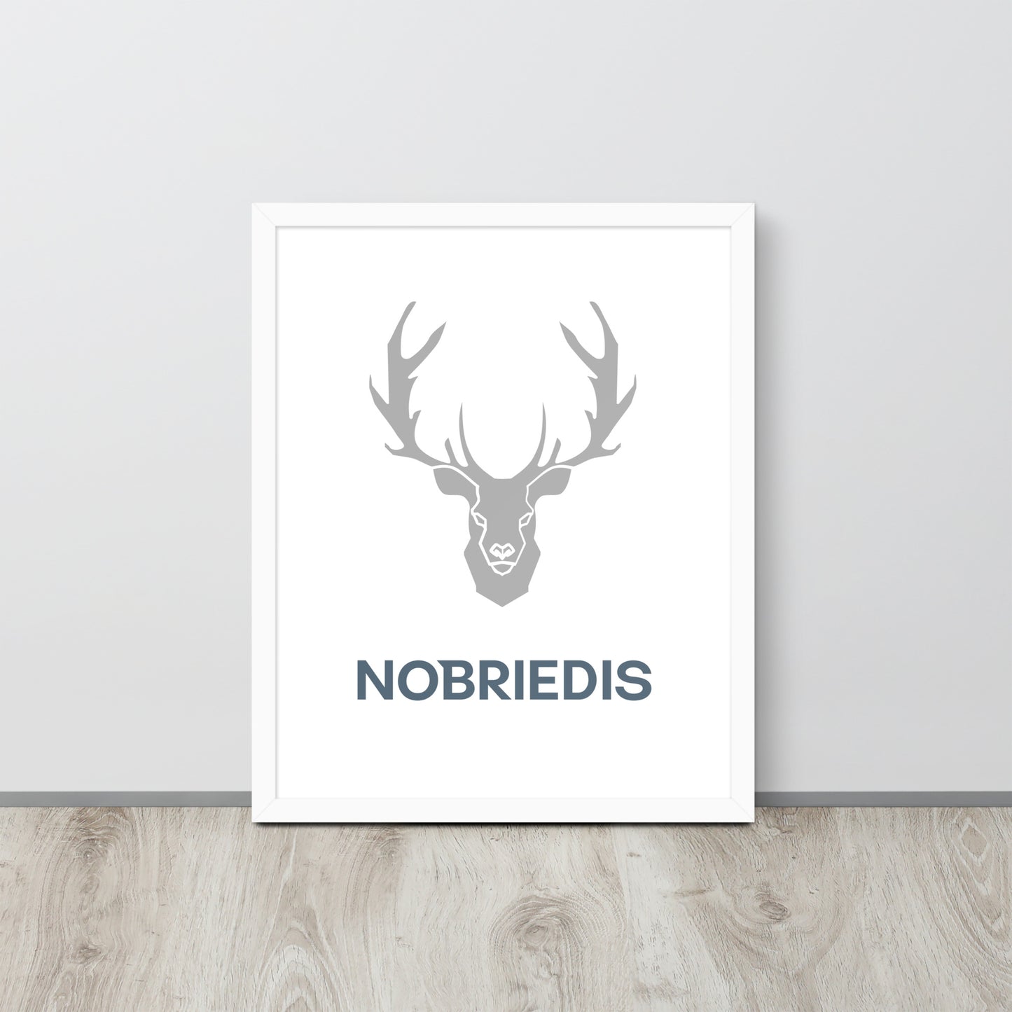 Framed poster grey NOBRIEDIS