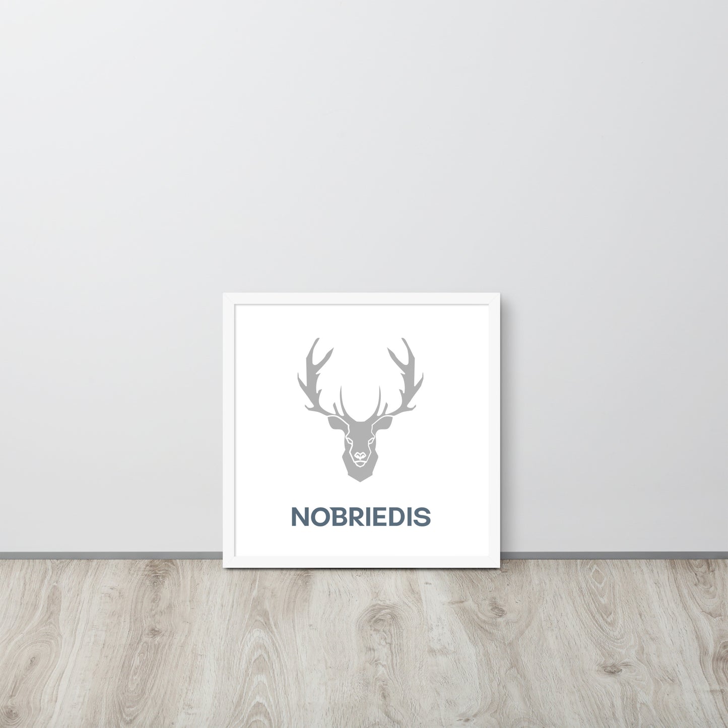 Framed poster grey NOBRIEDIS