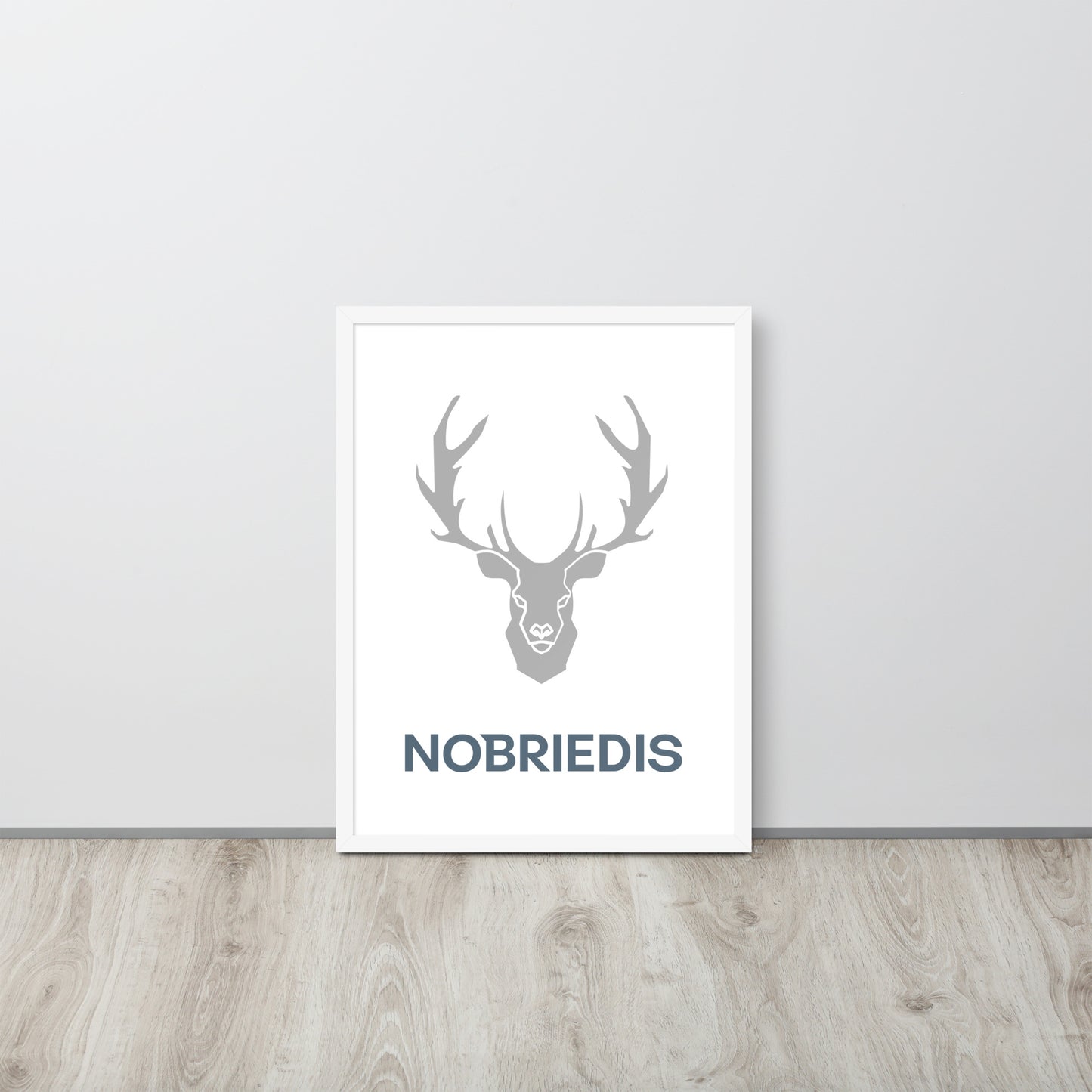 Framed poster grey NOBRIEDIS