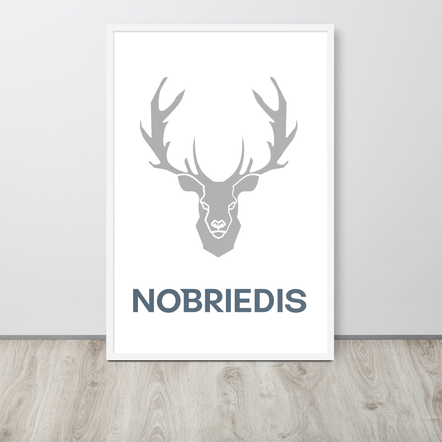 Framed poster grey NOBRIEDIS