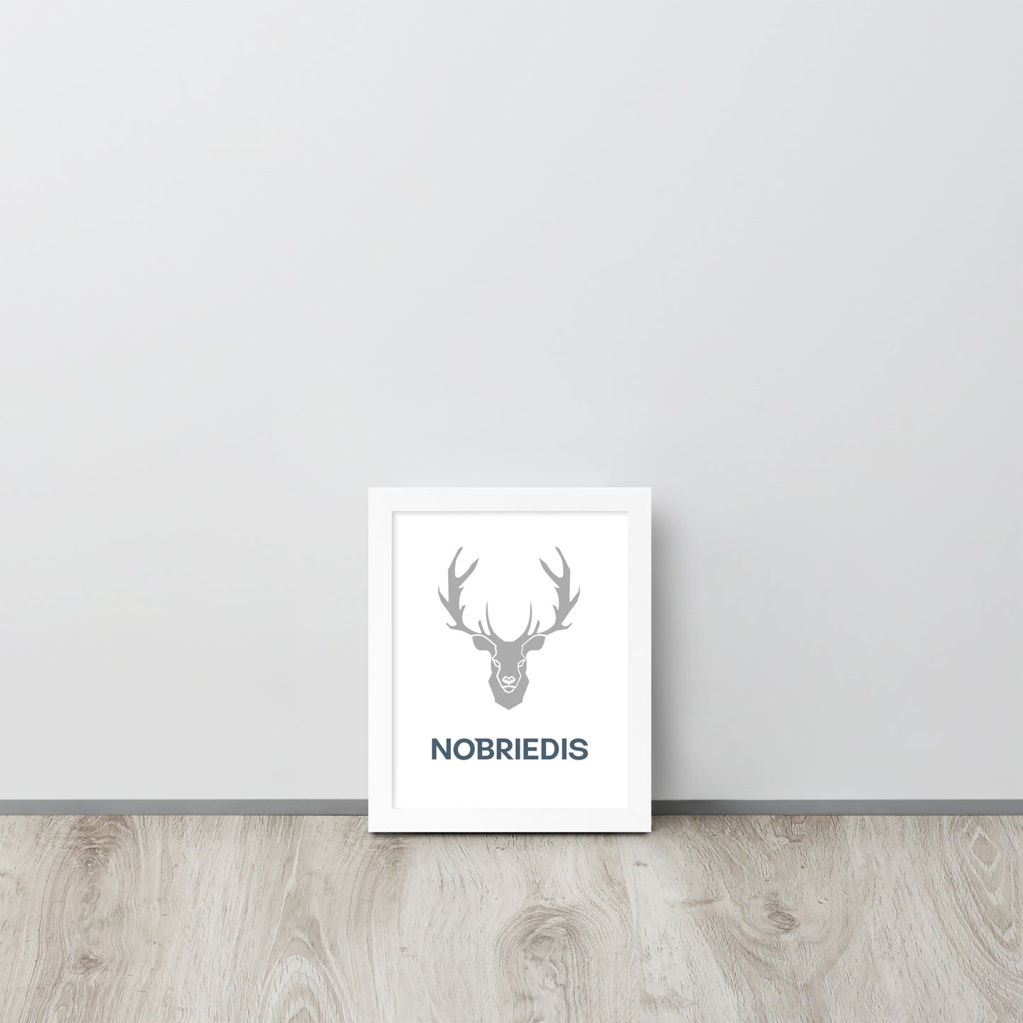 Framed poster grey NOBRIEDIS