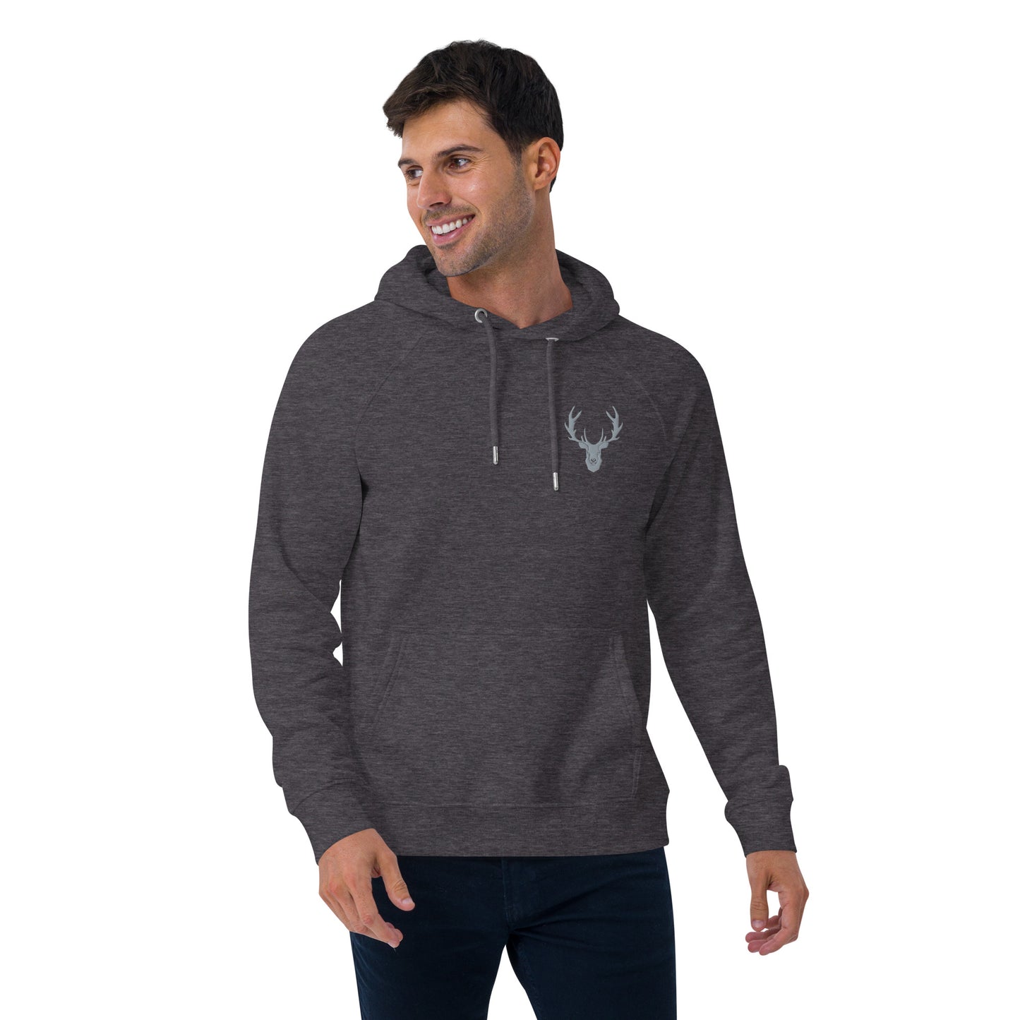 Eco raglan hoodie grey NOBRIEDIS