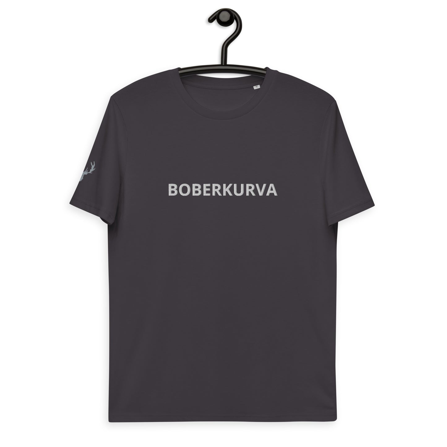 BOBERKURVA embroidered organic cotton t-shirt