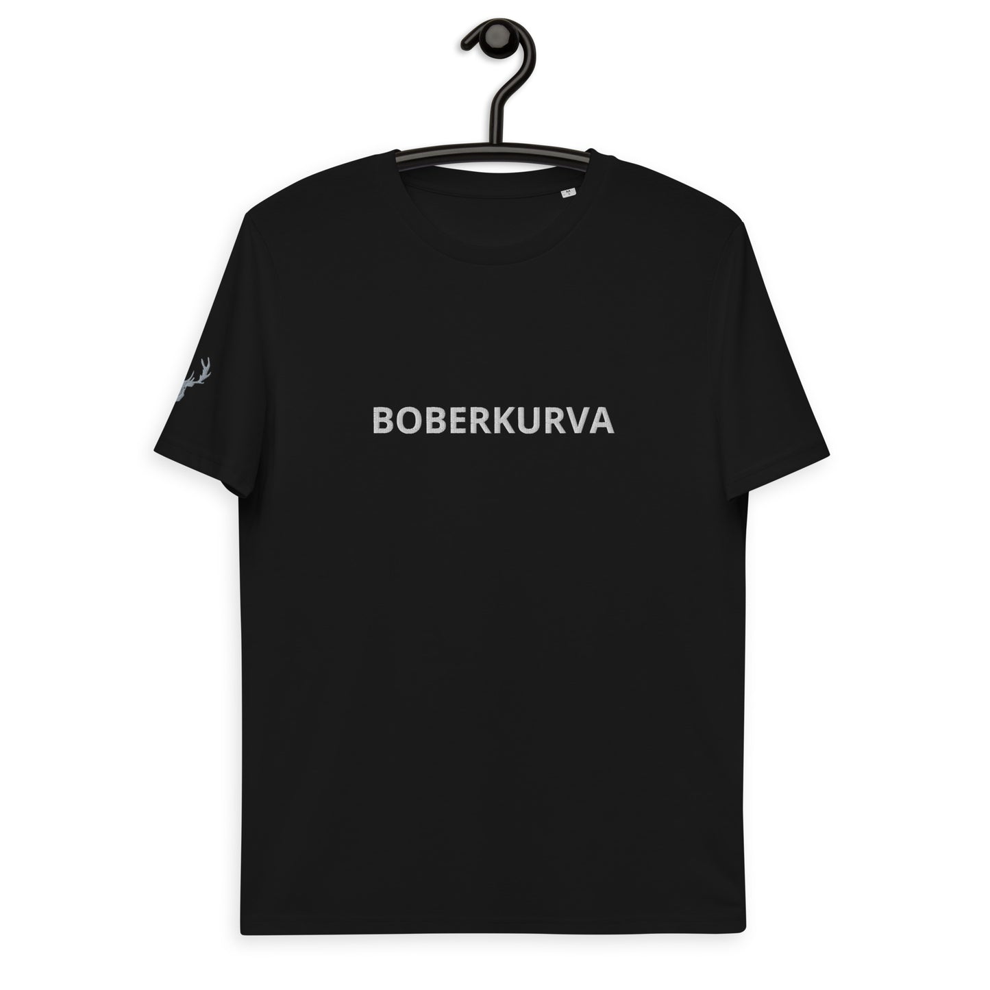 BOBERKURVA embroidered organic cotton t-shirt