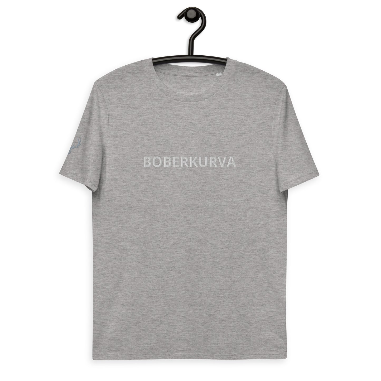 BOBERKURVA embroidered organic cotton t-shirt