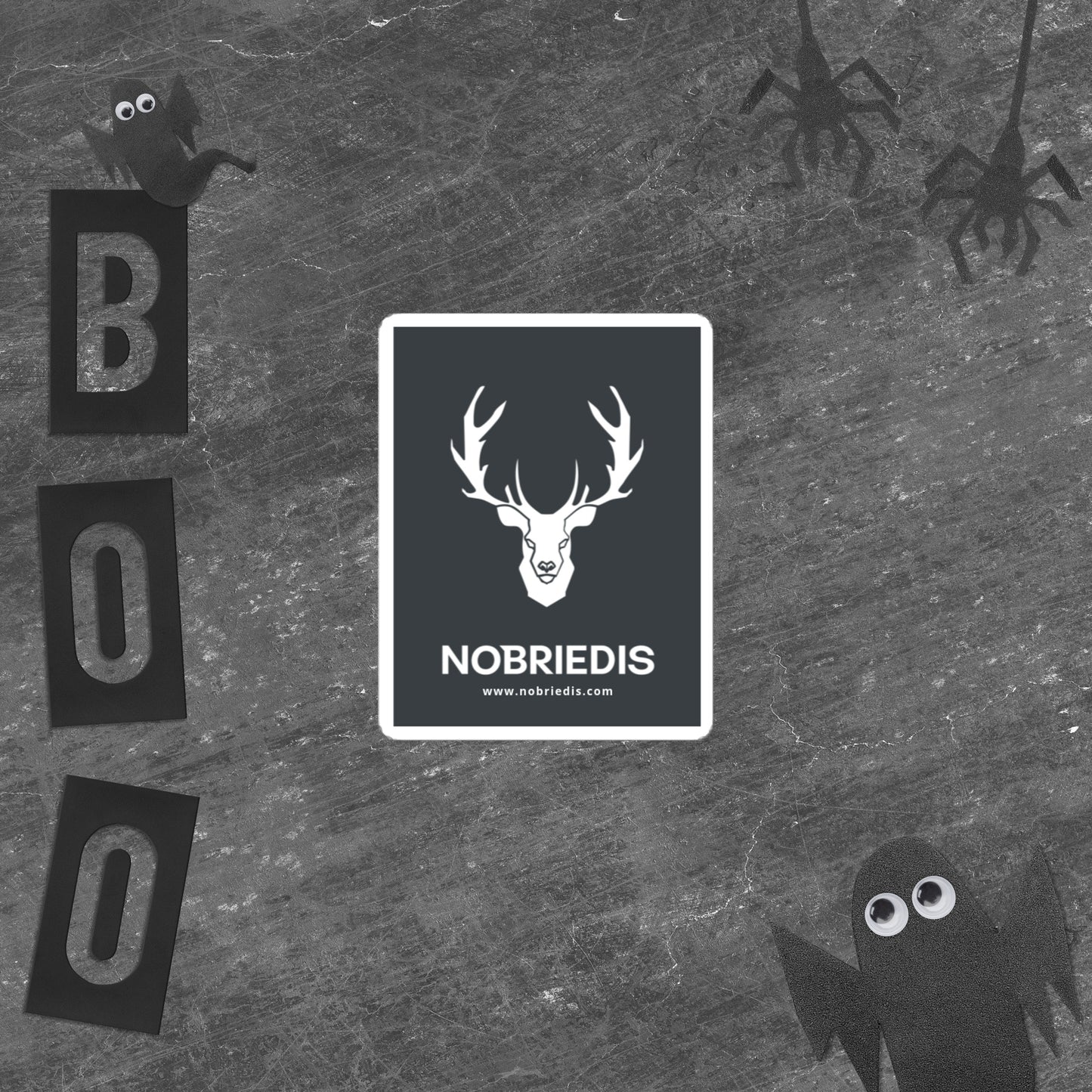 Bubble-free stickers black NOBRIEDIS