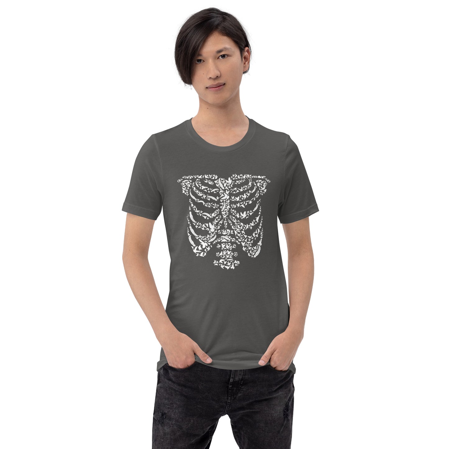 Unisex t-krekls RIBCAGE BIRD